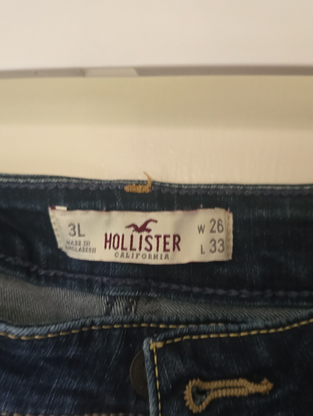 3L 26x33L Hollister Dark Blue High-Rise Women's Jeans
